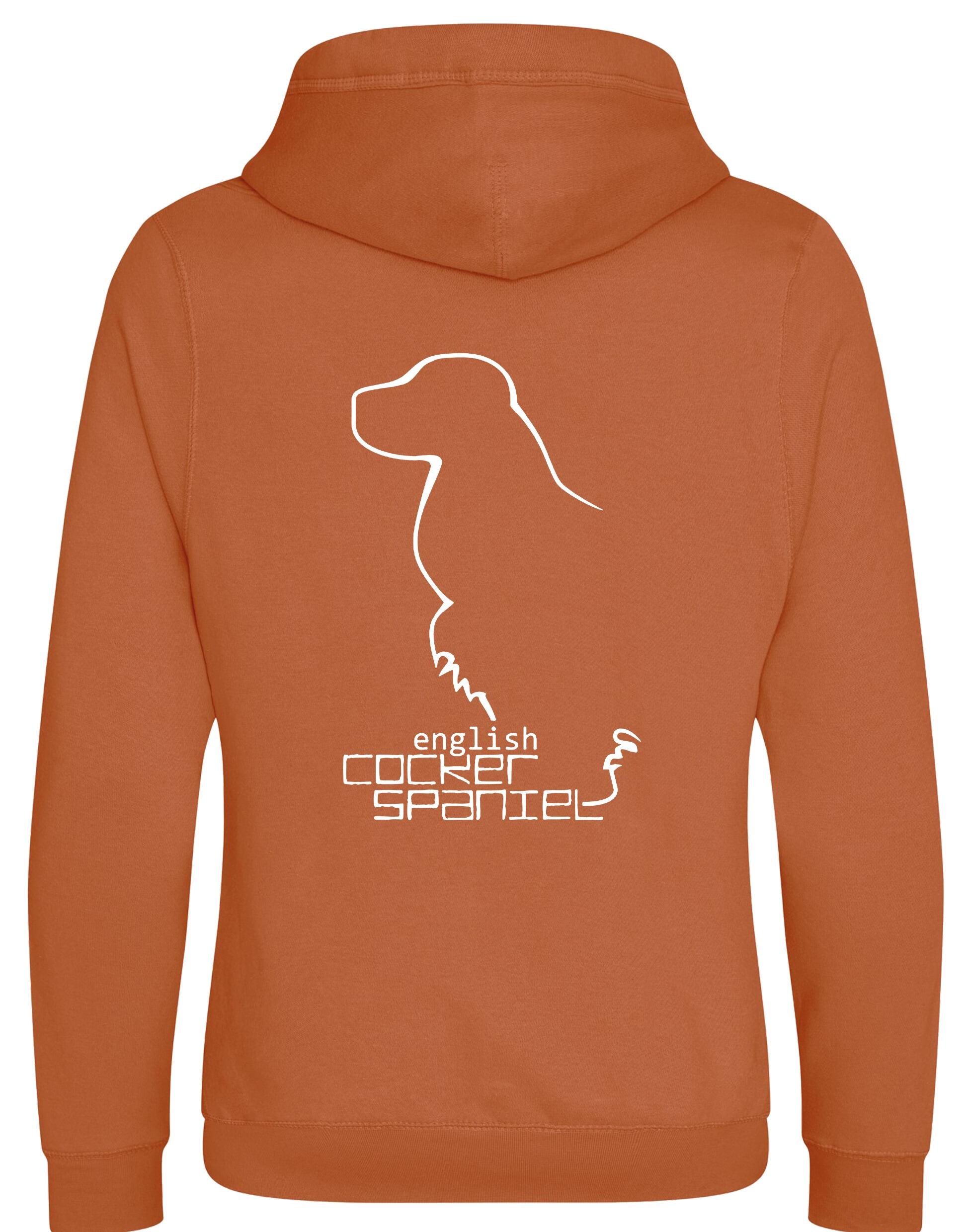 Unisex Crossneck Pullover Hoodie with English Cocker Spaniel Design – A Must-Have for Spaniel Fans