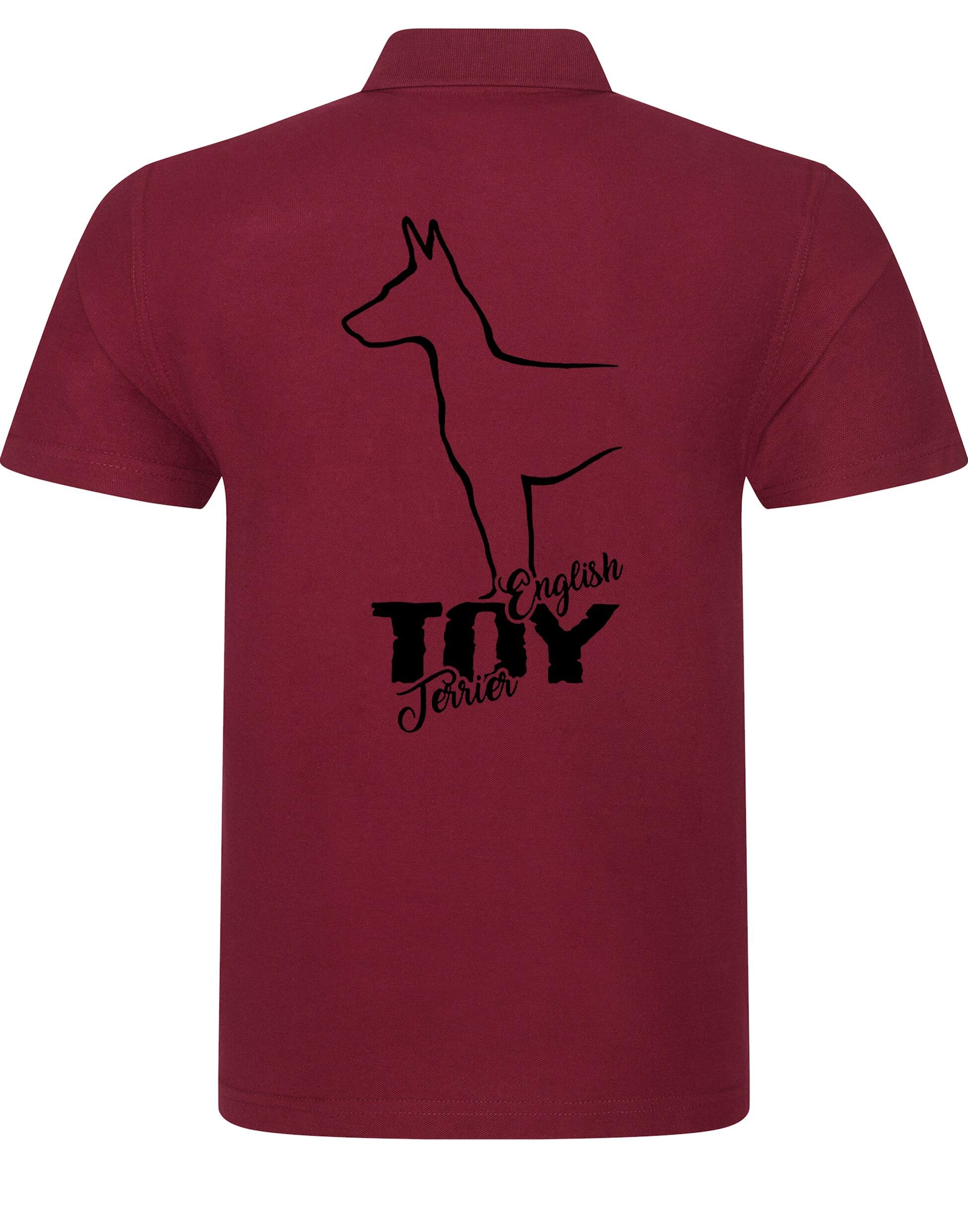 English Toy Terrier Unisex Cotton Polo – Classic Style for Terrier Enthusiasts