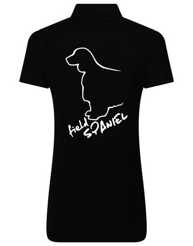 Field Spaniel Women’s Cotton Polo – Elegance and Comfort for Spaniel Enthusiasts