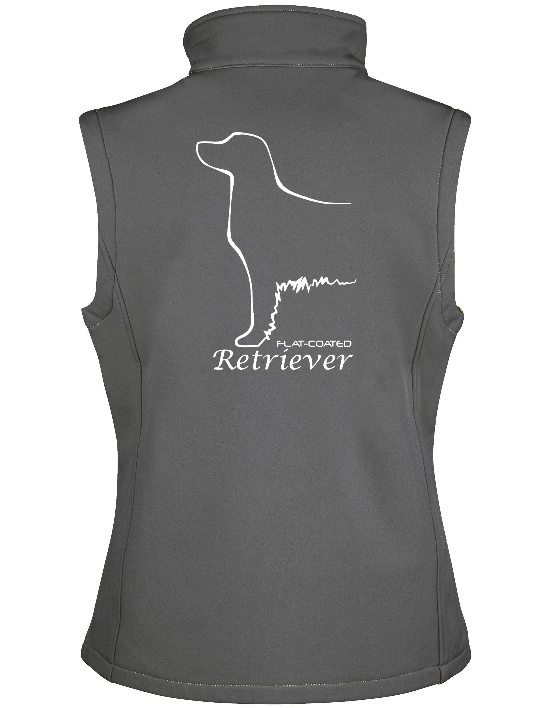 Flat Coated Retriever Women’s Softshell Gilet – Elegance and Functionality for Retriever Enthusiasts