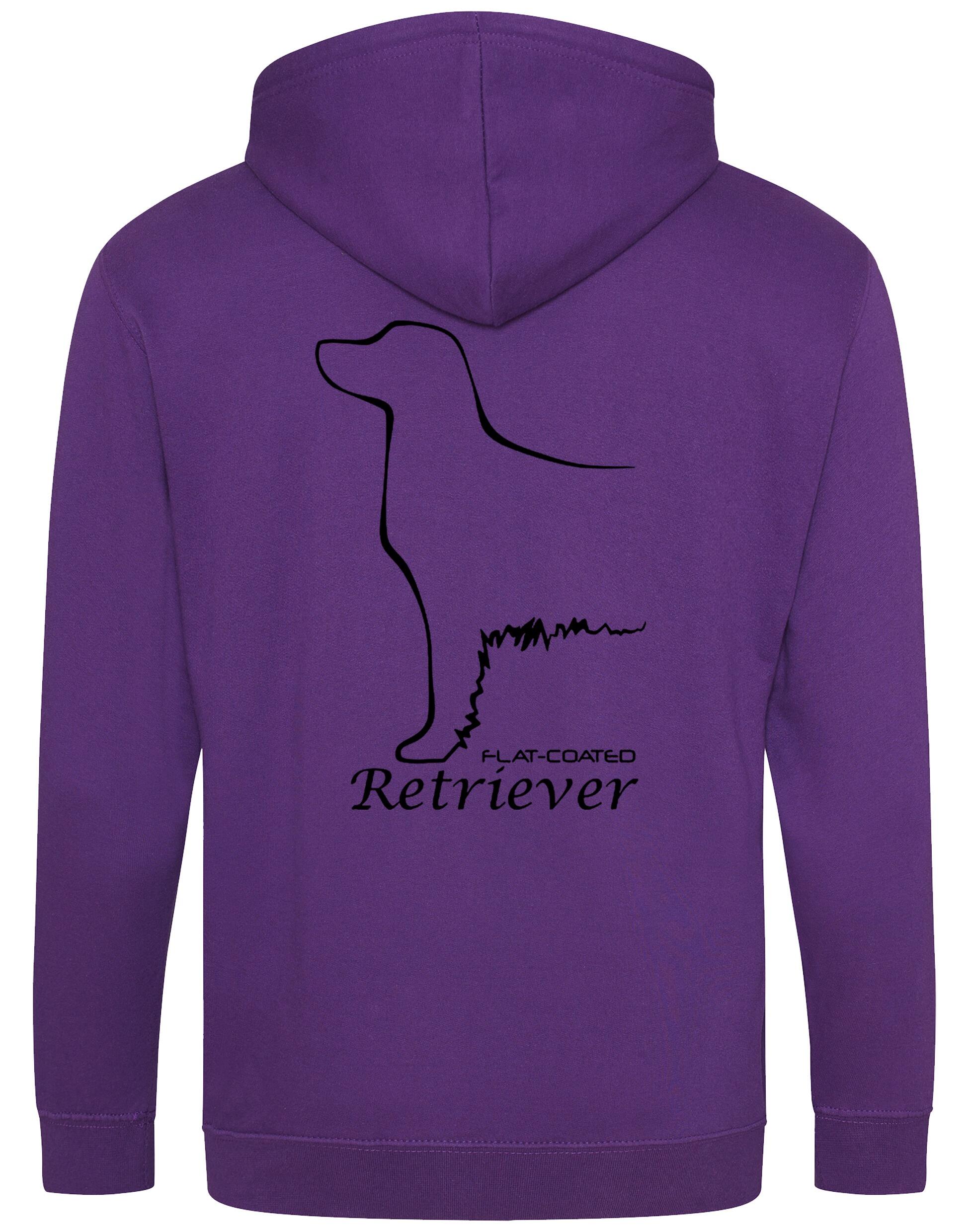 Flat Coated Retriever Dog Breed Zipped Hoodie – Comfort, Style, and Retriever Pride