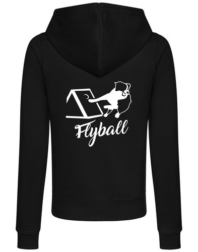 Flyball Women’s Zipped Hoodie – Chic Comfort for Flyball Enthusiasts