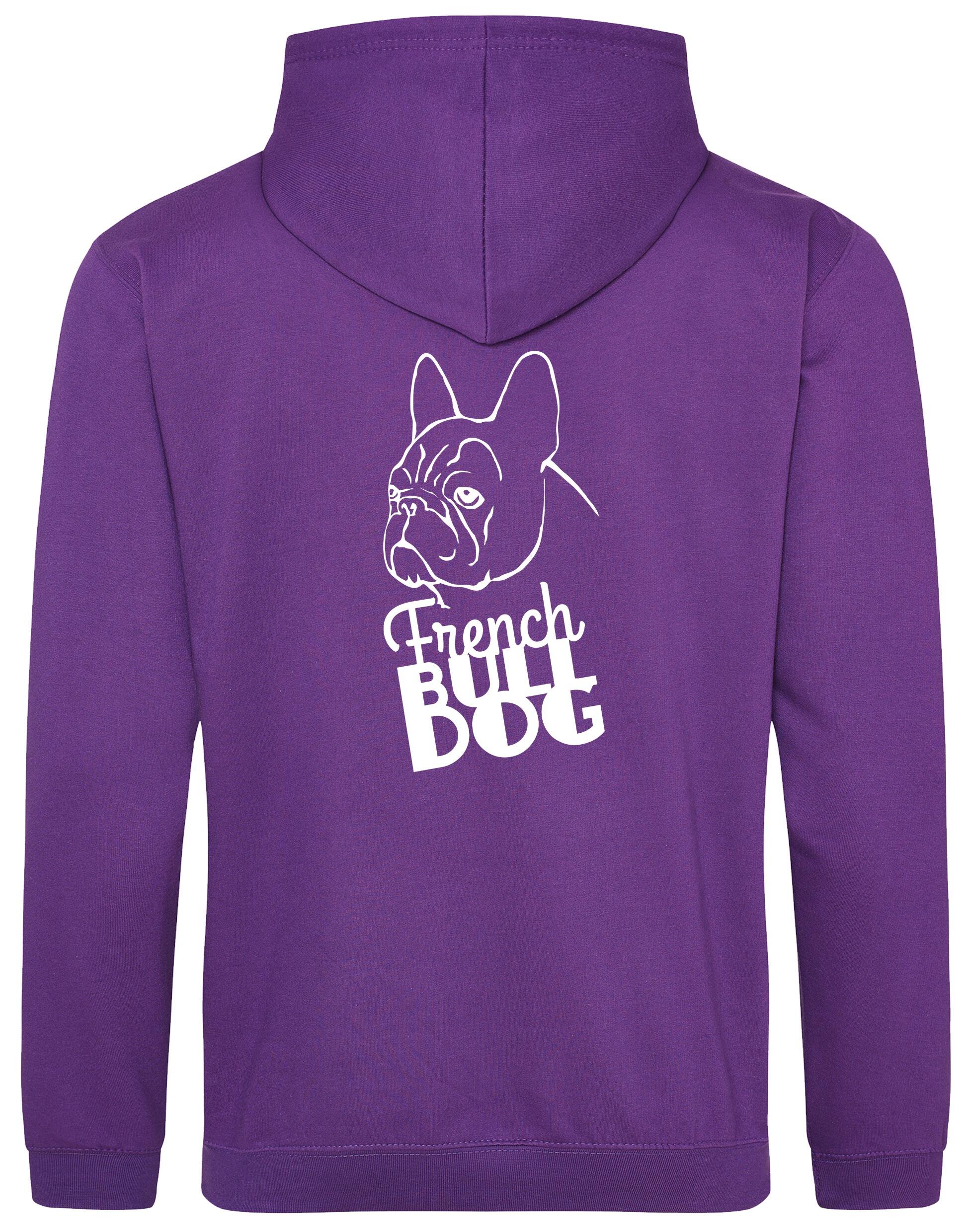 French Bulldog (Head) Design Pullover Hoodie – Cozy and Stylish for Bulldog Enthusiasts