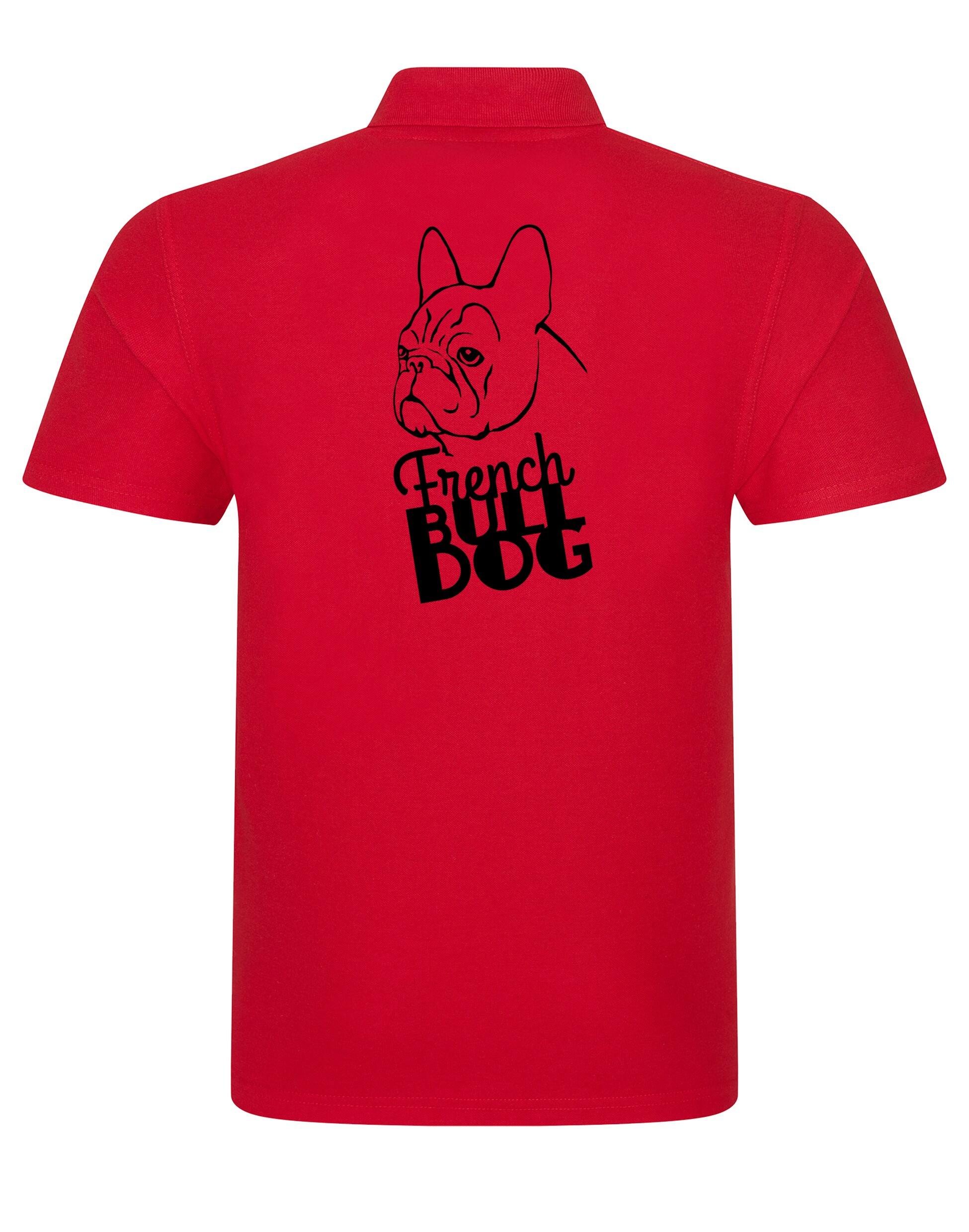 Unisex Cotton Polo with French Bulldog (Head) Design – Style and Comfort for Frenchie Fans