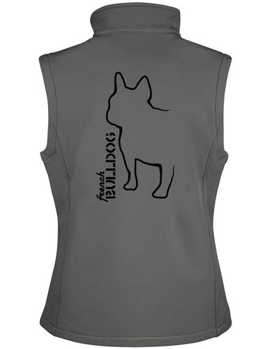 French Bulldog (Outline) Women’s Softshell Jacket – Style, Comfort, & Elegance for French Bulldog Fans