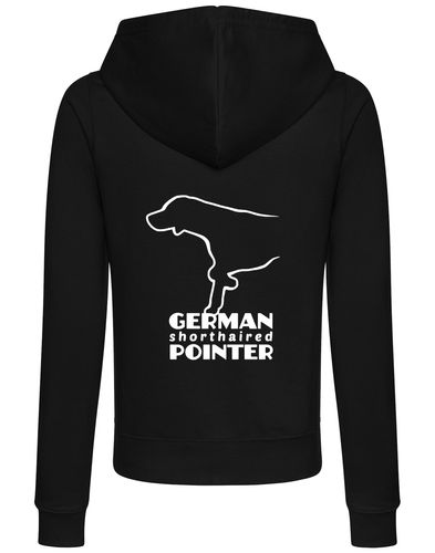 German Shorthaired Pointer Women’s Zipped Hoodie – Comfort, Style, and Pointer Pride