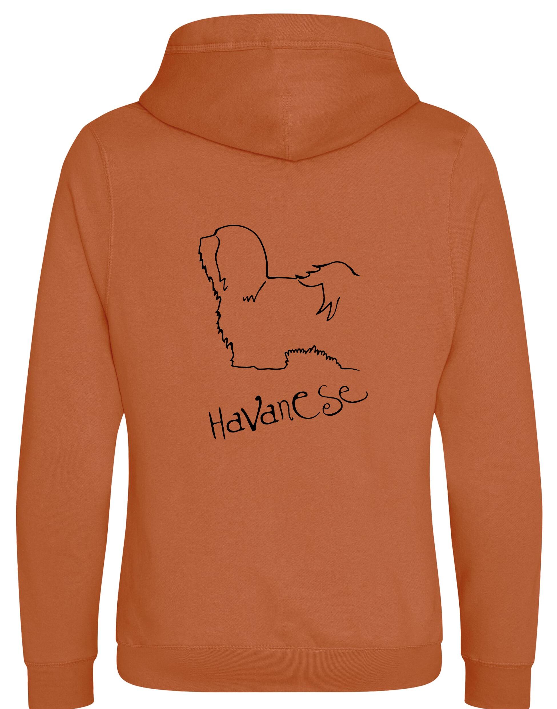 Havanese Crossneck Pullover Hoodie – Cozy and stylish unisex hoodie featuring a detailed Havanese graphic.