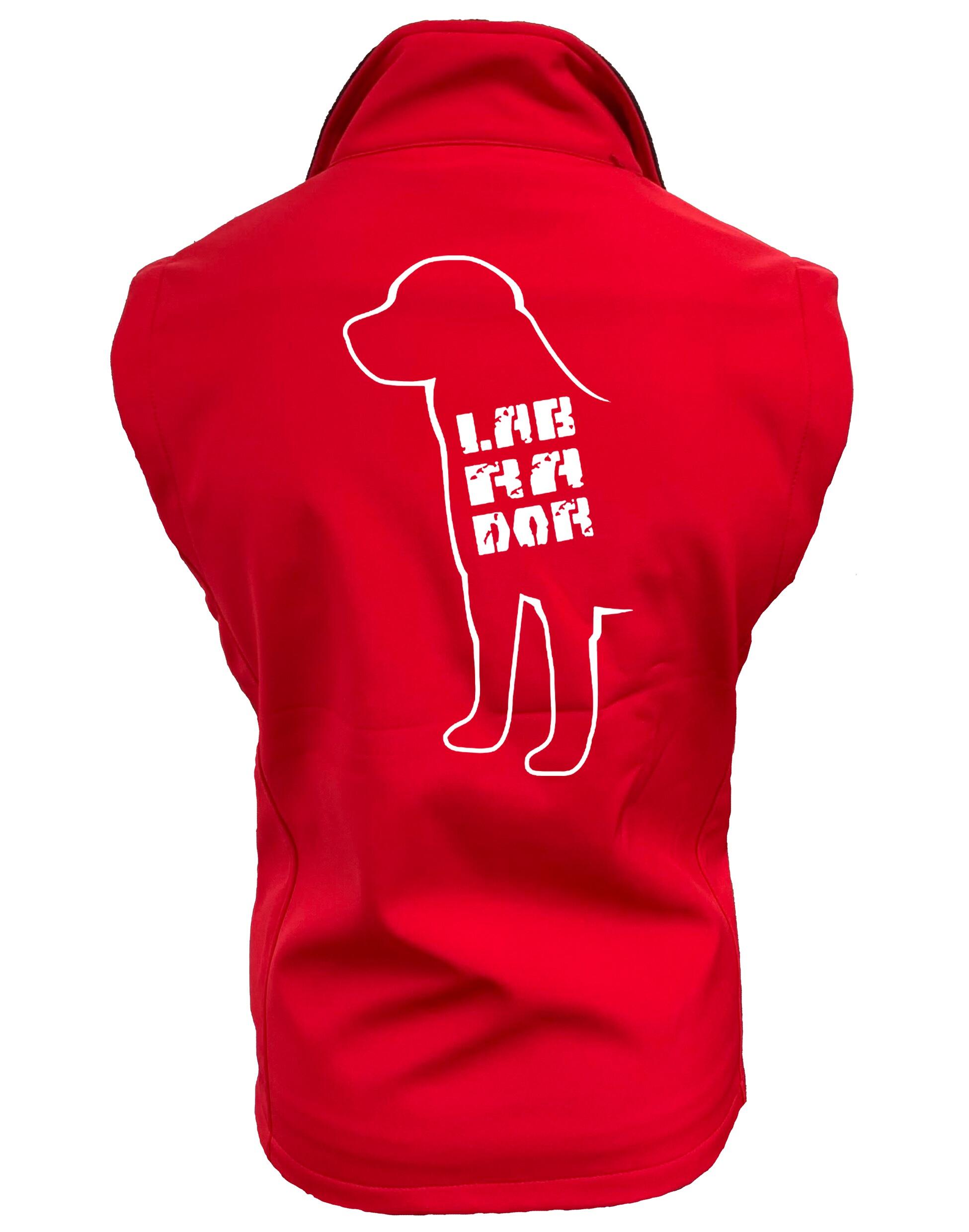 Women’s Softshell Jacket with an exclusive Labrador design on the back, featuring water-resistant fabric and fleece lining for warmth and comfort.