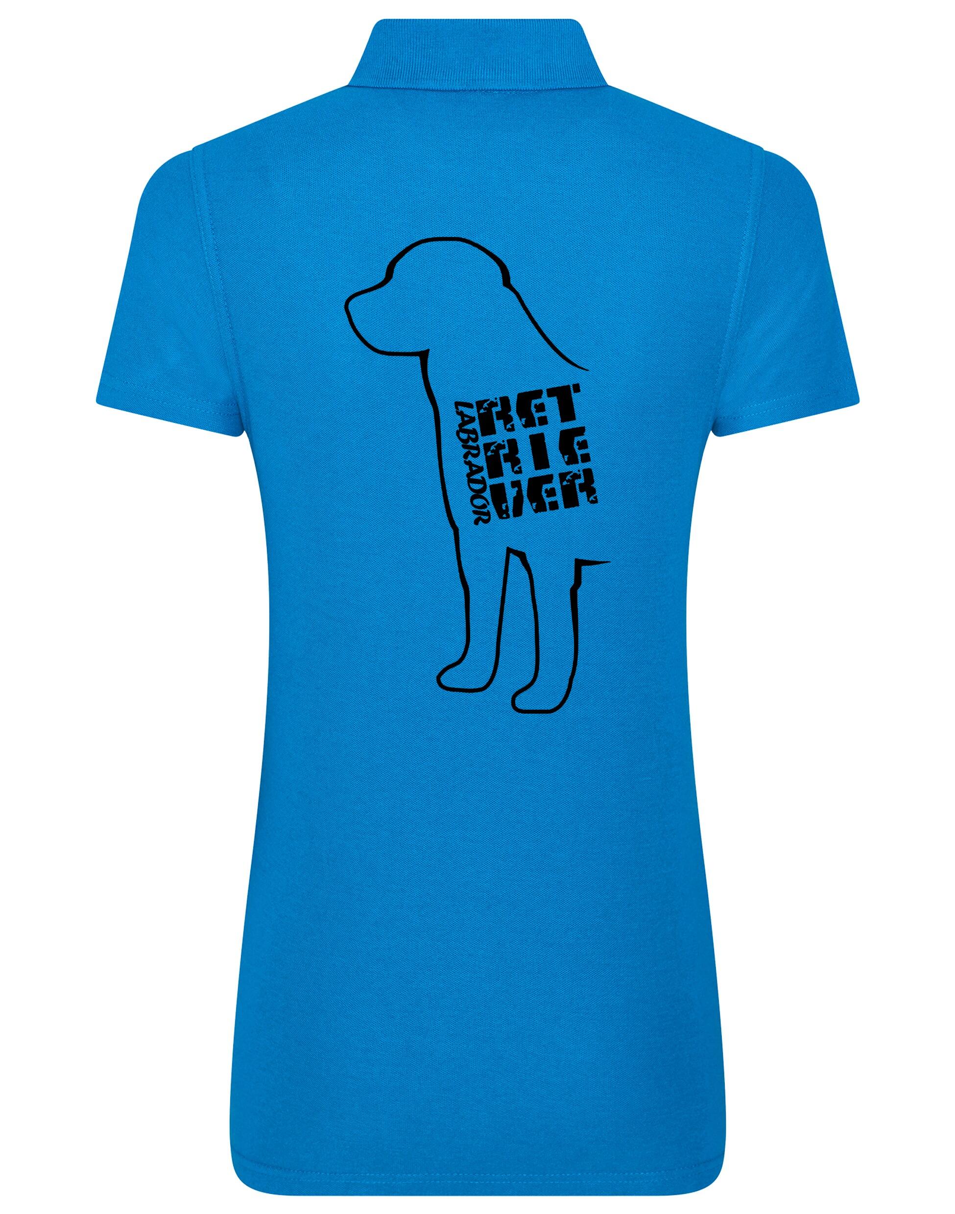 Women’s Cotton Polo featuring exclusive Labrador Retriever design, crafted from breathable cotton with a feminine fit for style and all-day comfort.