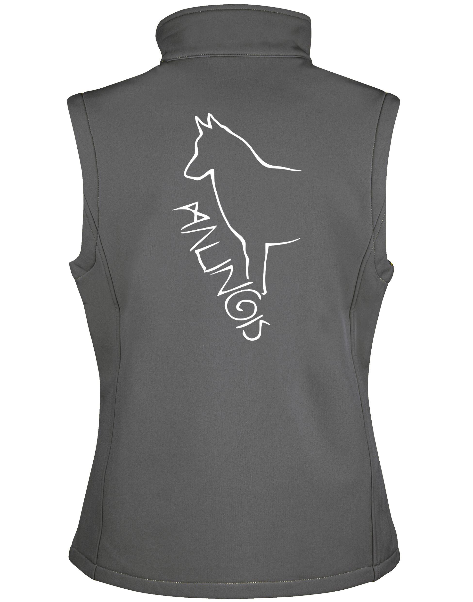 Malinois Unisex Softshell Jacket featuring exclusive breed design and water-resistant fabric.