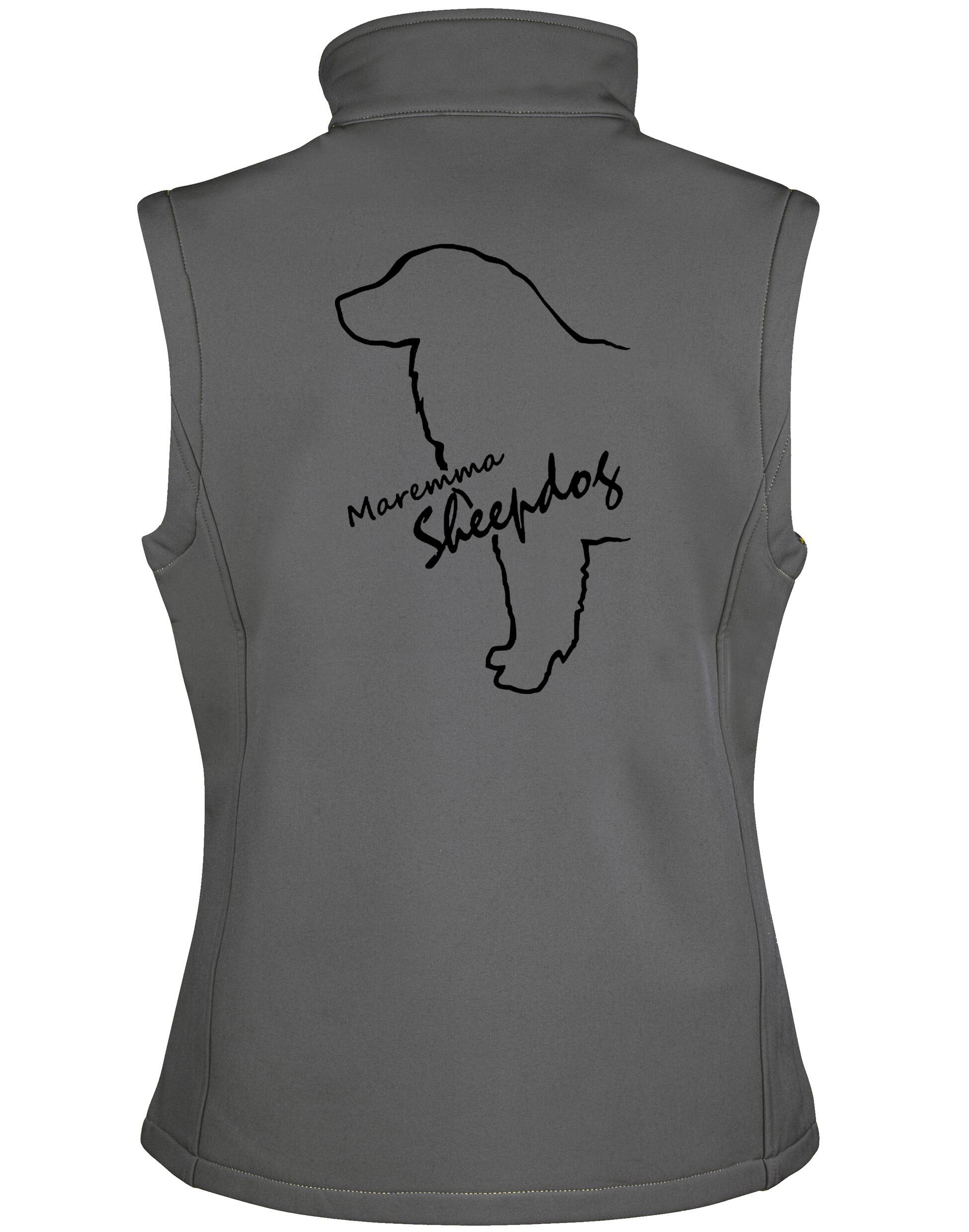 Unisex Softshell Jacket featuring an exclusive Maremma Sheepdog design, offering style, warmth, and water-resistant protection.