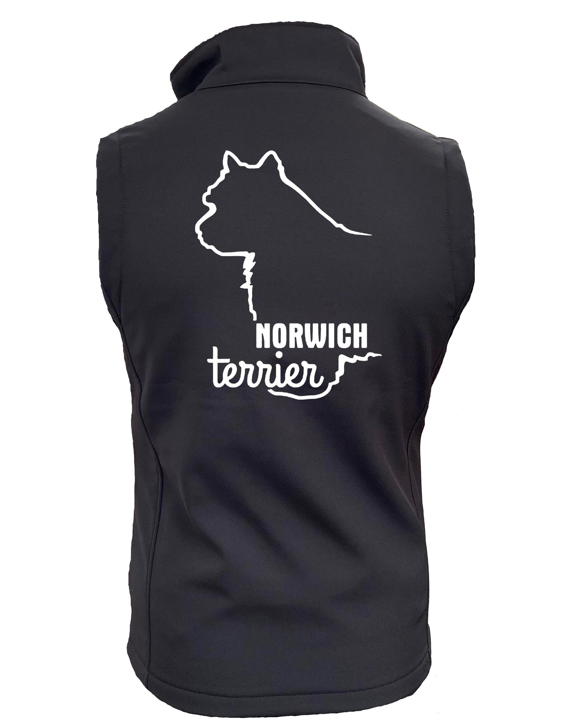 Norwich Terrier Unisex Softshell Jacket featuring exclusive breed artwork, water-resistant fabric, a fleece-lined interior, and a comfortable unisex fit. Ideal for outdoor adventures, dog shows, and everyday wear for Norwich Terrier lovers.