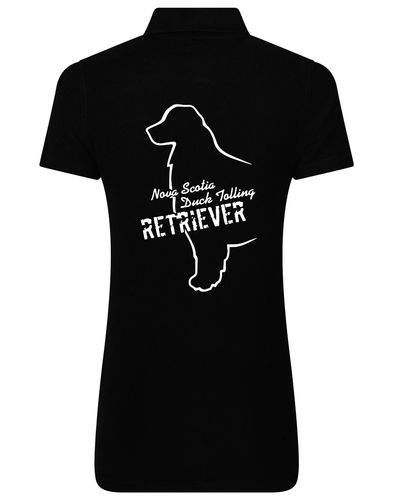 Nova Scotia Duck Tolling Retriever Women’s Cotton Polo – breathable fabric, feminine fit, and exclusive breed artwork featuring the Toller. Ideal for casual wear, dog shows, and outdoor adventures.