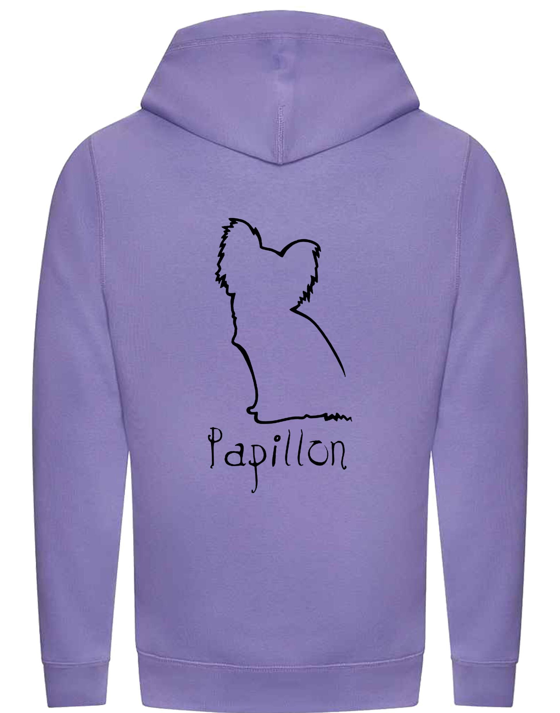 Papillon Crossneck Pullover Hoodie – cozy and stylish hoodie featuring an exclusive Papillon design with a modern crossneck hood. Perfect for dog owners and Papillon lovers.