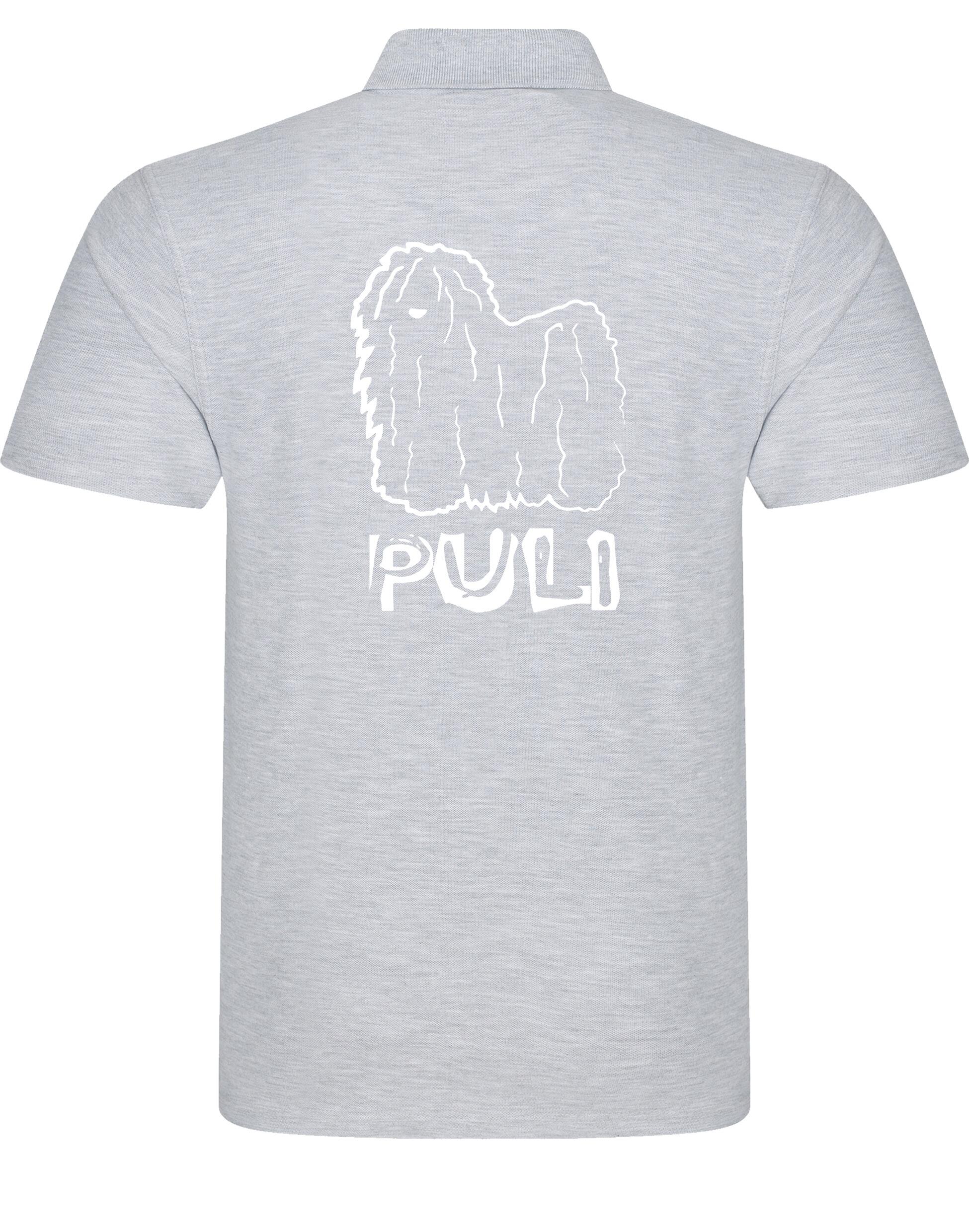 Unisex Hungarian Puli Cotton Polo featuring exclusive breed artwork, crafted from premium breathable cotton for all-day comfort and a relaxed, stylish fit, perfect for Hungarian Puli enthusiasts.