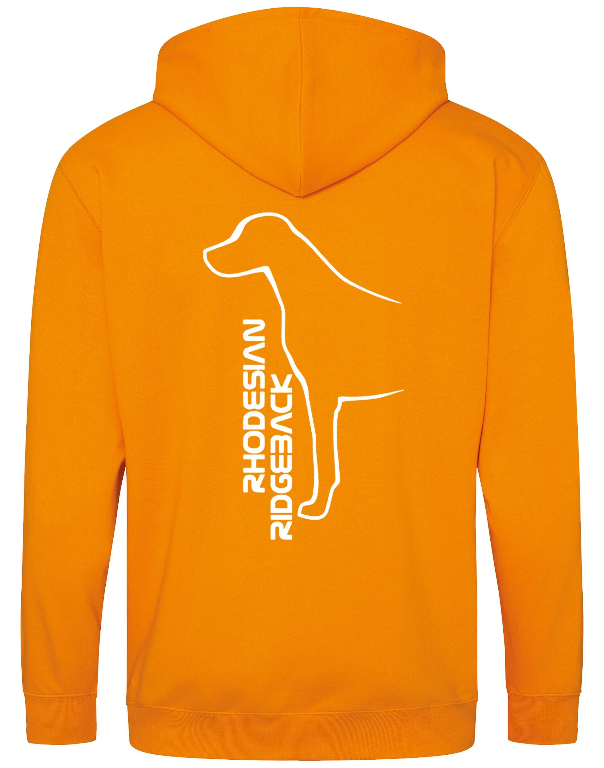 Rhodesian Ridgeback Zipped Hoodie featuring exclusive breed artwork, soft fleece interior, durable heavy-blend fabric, full-zip closure, spacious front pockets, and optional personalization for breed lovers.