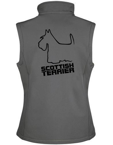 Scottish Terrier Unisex Softshell Jacket featuring exclusive breed design, fleece lining, and water-resistant fabric. Perfect for Scottish Terrier enthusiasts.