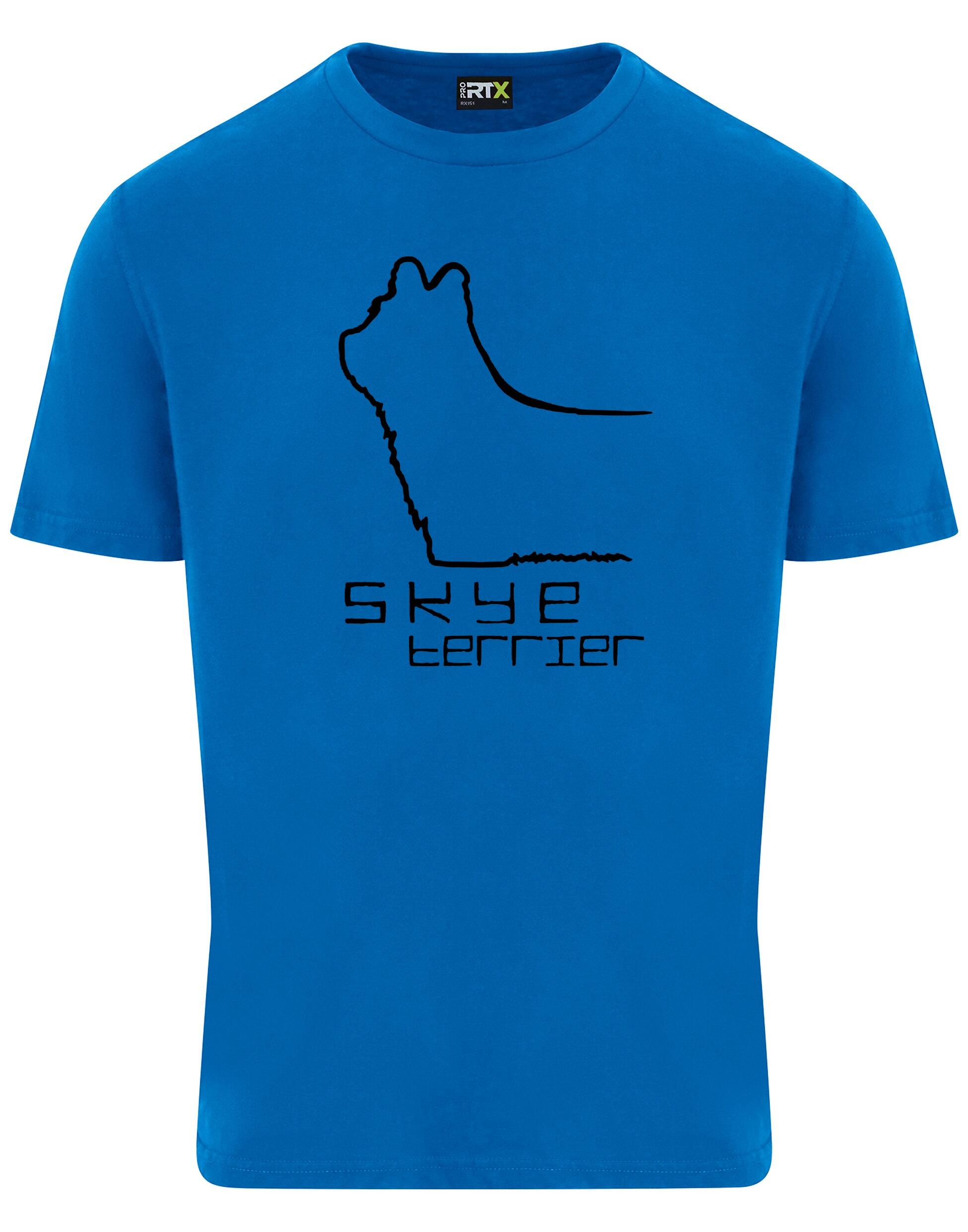 Unisex roundneck T-shirt featuring exclusive Skye Terrier artwork on the front. Made from breathable cotton with a relaxed fit, ideal for dog shows, casual wear, and everyday comfort for Skye Terrier lovers.
