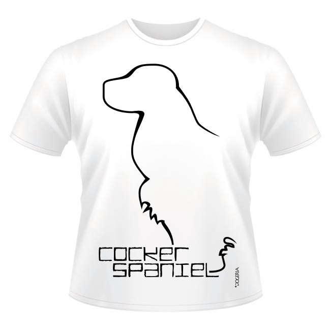 Cocker Spaniel T-Shirts Roundneck Heavy Cotton