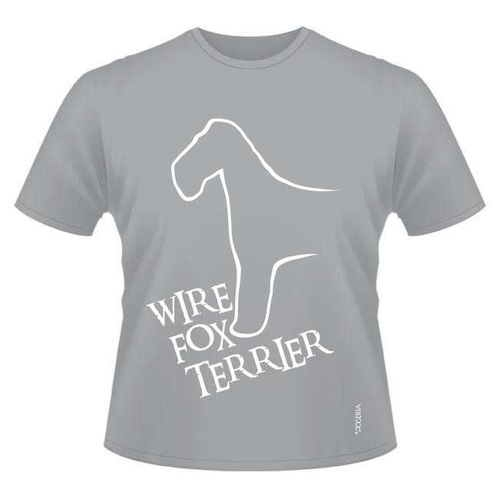 Wire Fox Terrier T-Shirts Roundneck Heavy Cotton