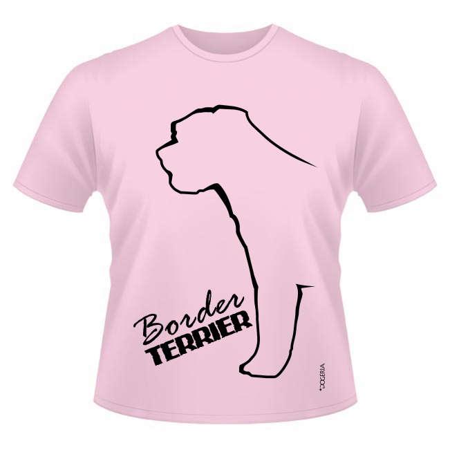 Border Terrier T-Shirt Roundneck Heavy Cotton