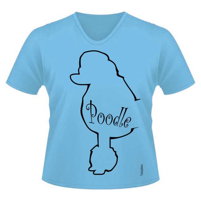 Poodle T Shirts Women s V Neck Premium Cotton