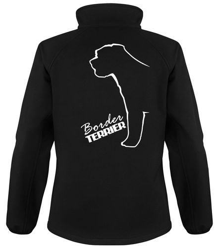 Border Terrier Dog Breed Design Softshell Jacket Full Zipped Women's & Men's Styles