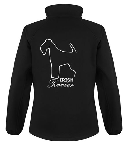 Irish Terrier Dog Breed Design Softshell Jacket Full Zipped Women's & Men's Styles