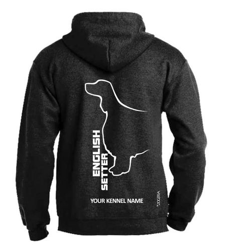 English Setter Dog Breed Design Pullover Hoodie Adult Single Colour