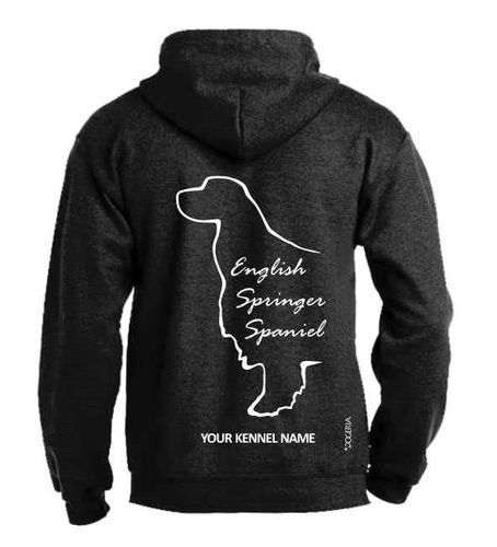 English Springer Spaniel Dog Breed Design Pullover Hoodie Adult Single Colour