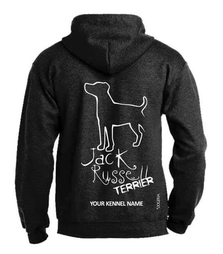 Jack Russell Terrier Dog Breed Design Pullover Hoodie Adult Single Colour