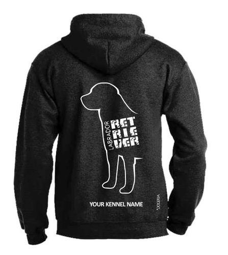 Labrador Retriever Dog Breed Design Pullover Hoodie Adult Single Colour