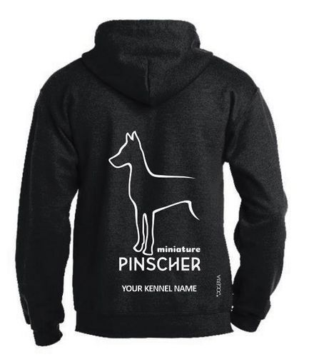 Miniature Pinscher Dog Breed Design Pullover Hoodie Adult Single Colour