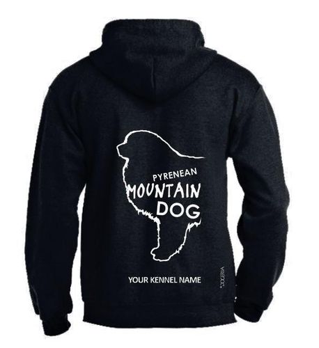 Pyrenean Mountain Dog, Dog Breed Design Pullover Hoodie Adult Single Colour