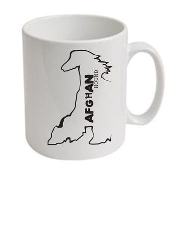 Afghan Hound Design Ceramic Mug