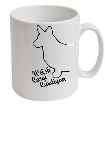 Corgi Welsh Cardigan Dog Breed Ceramic Mug Dogeria Design