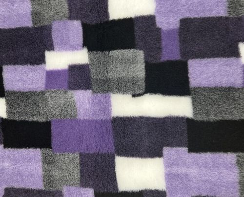 Dogeria Bedding for Dogs Rubber Backed Purple Check