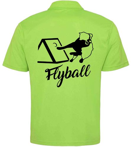 Flyball - Cool Pool - Electric Green - Black Print