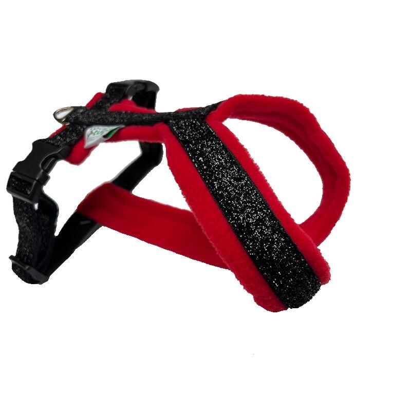 Red Sparkly Fleece Harness