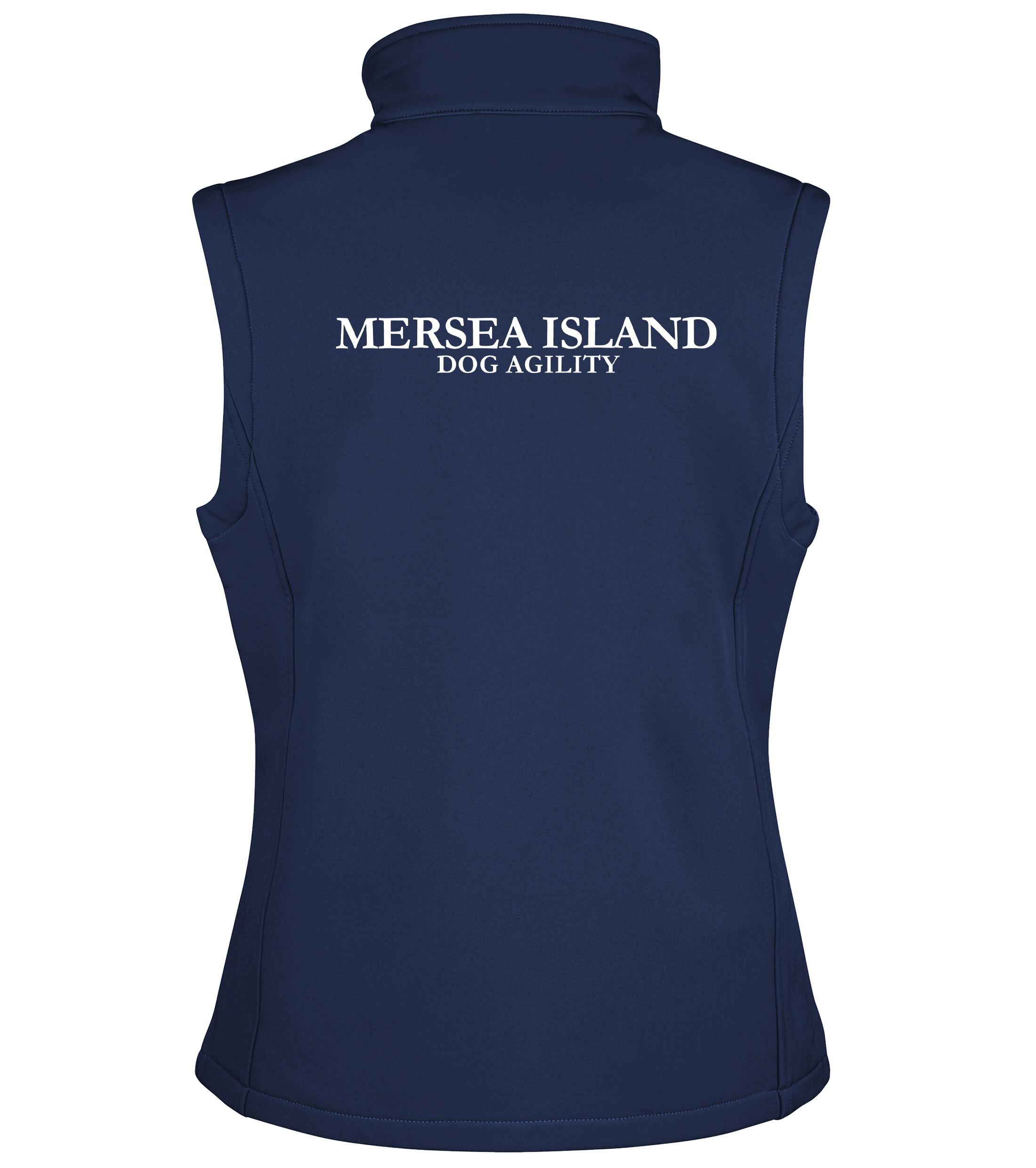 Mersea Island Dog Agility Unisex Softshell Gilet Navy Royal