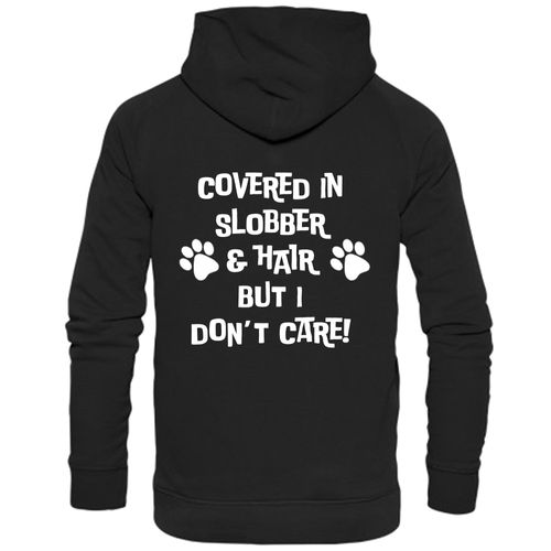 Black Pullover Hoodies with "Covered in Slobber" White Print - Agility Lifestyle Collection