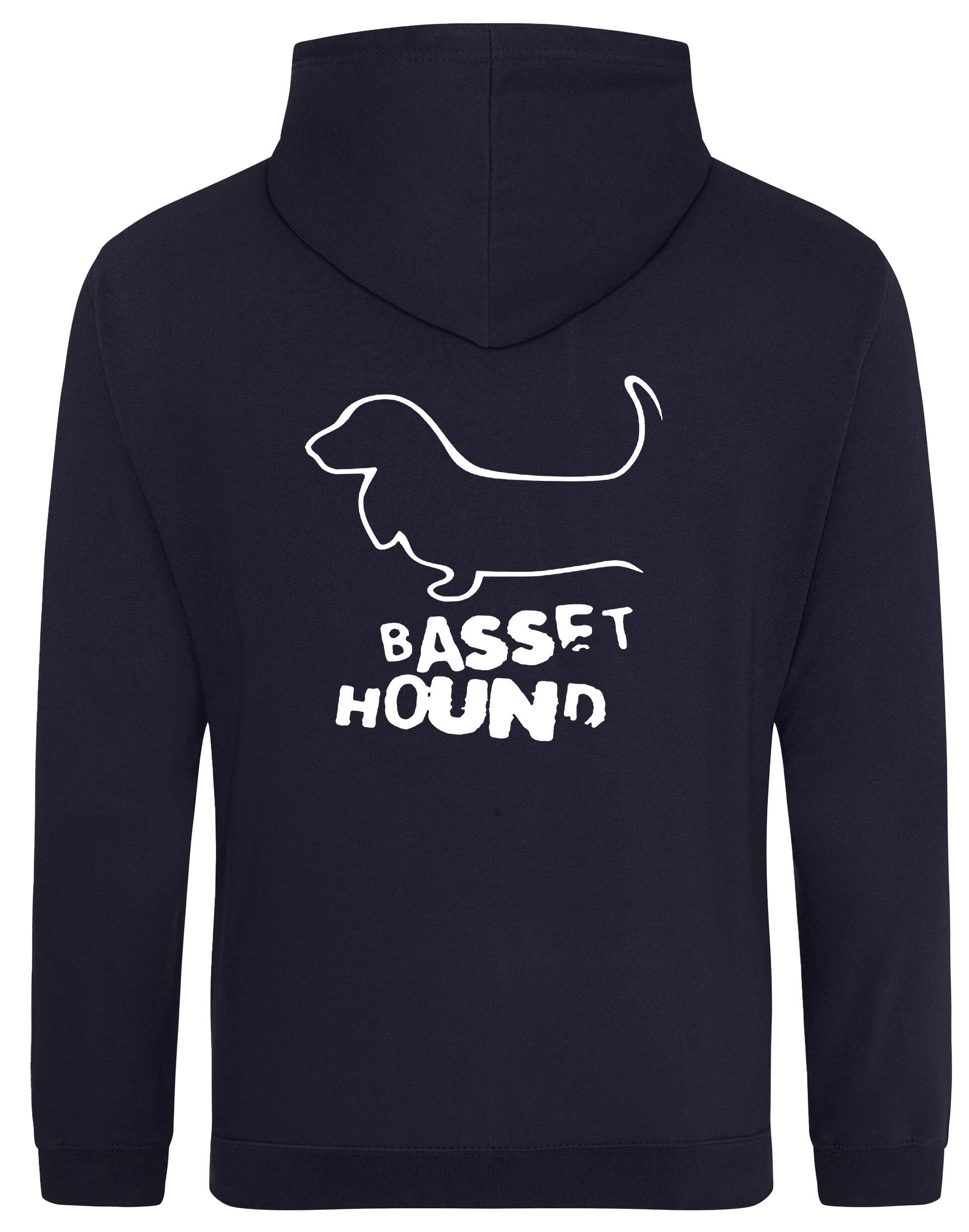 Basset Hound Dog Breed Design Pullover Hoodie – Style and Comfort for Dog Lovers