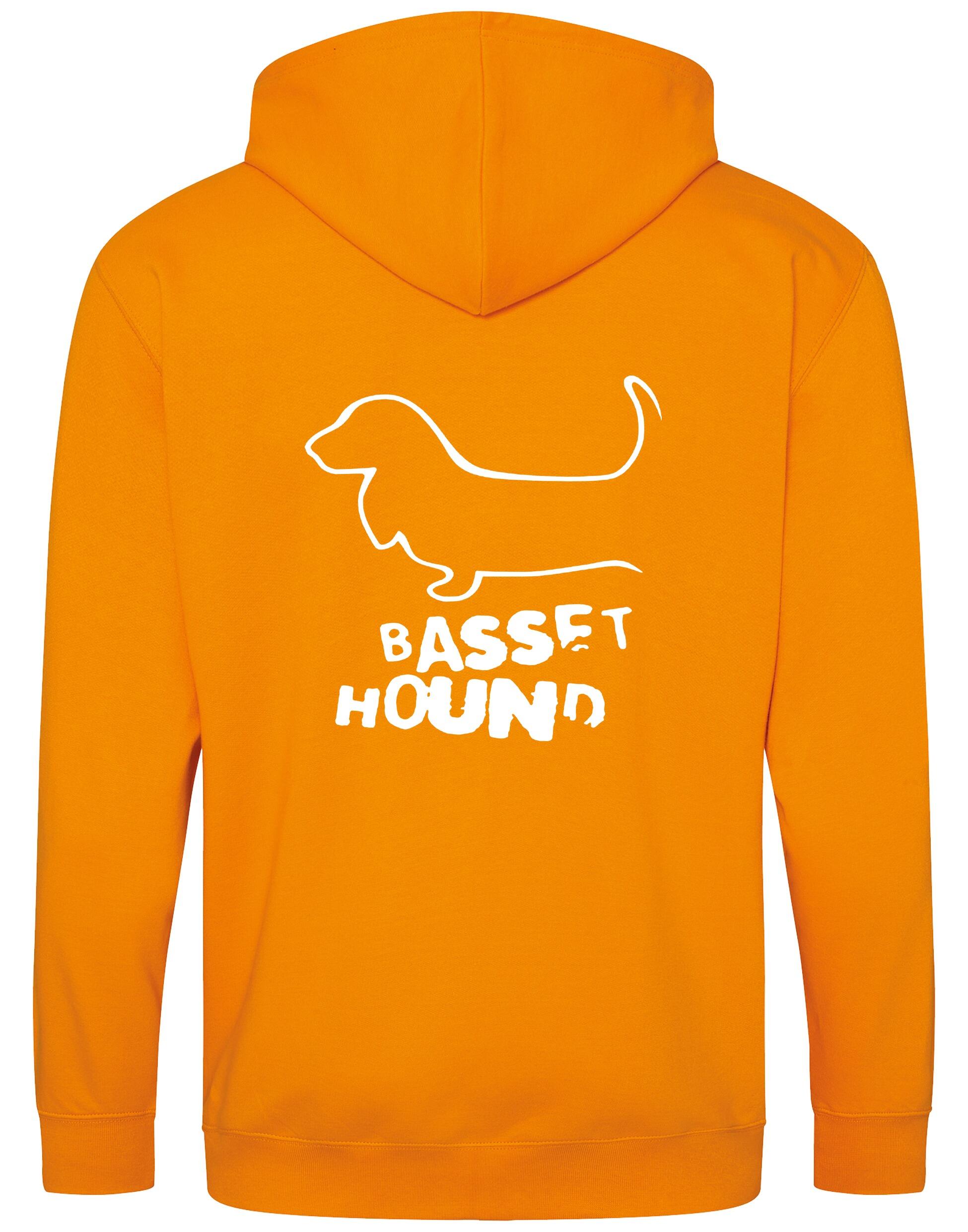 Basset Hound Dog Breed Design Zipped Hoodie – Style and Comfort for Dog Lovers
