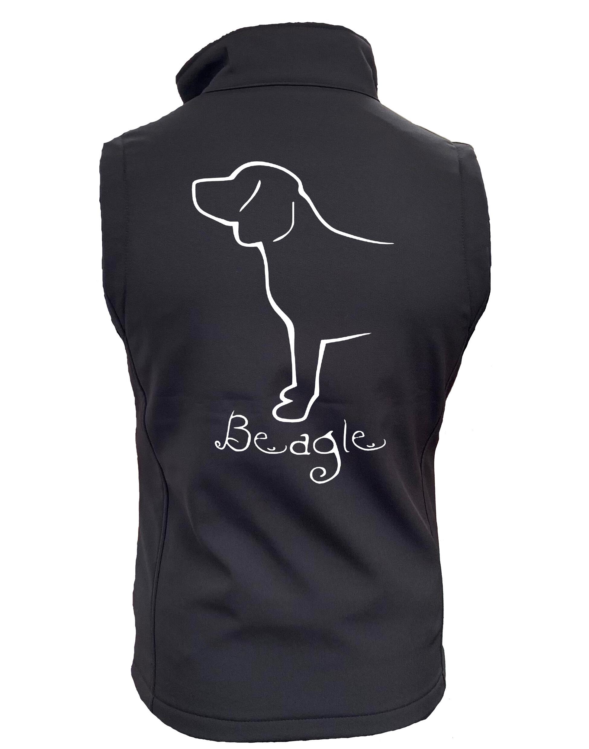 Beagle Dog Breed Design Women’s Softshell Gilet – Perfect Blend of Style and Functionality