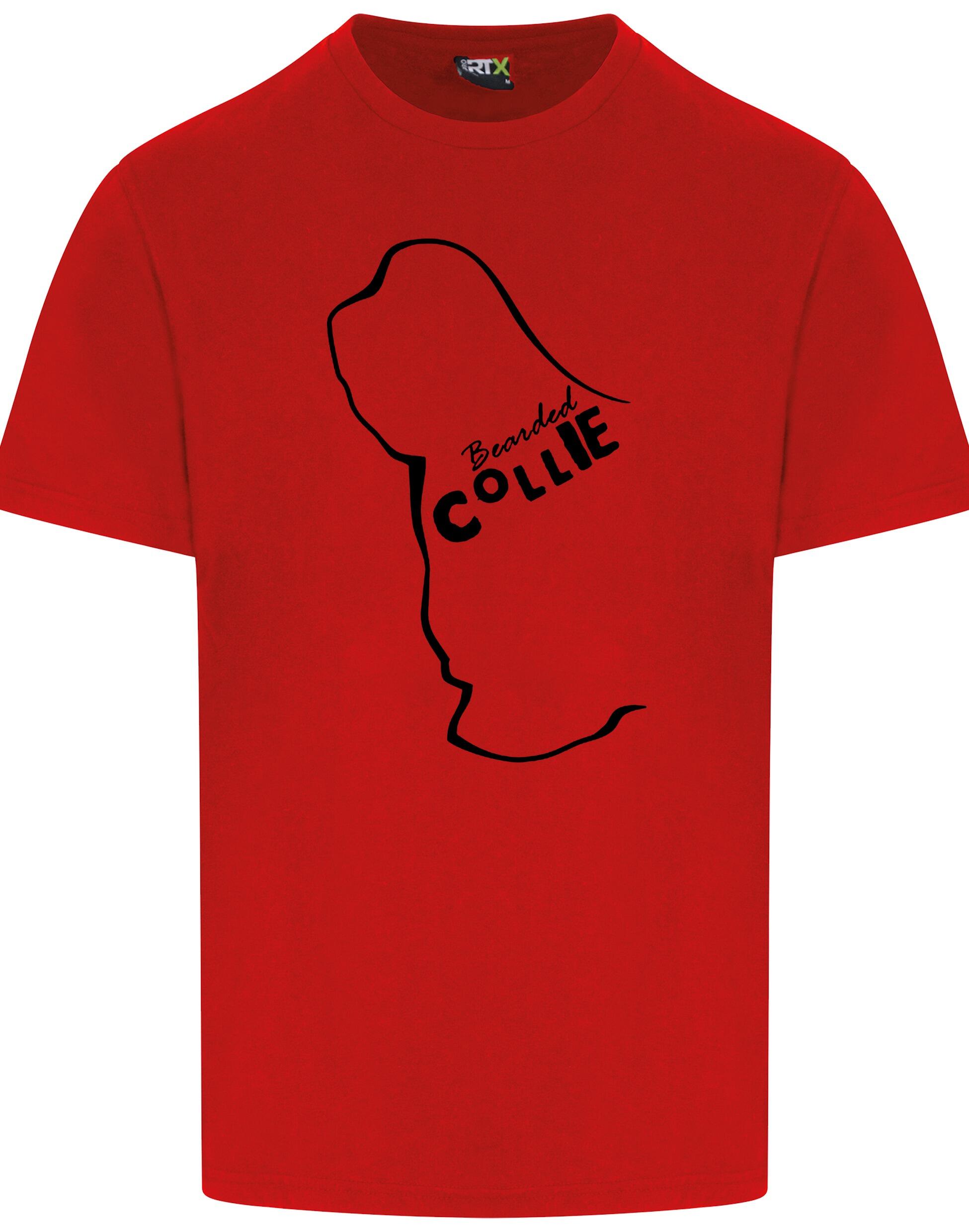 Unisex Roundneck T-shirt with Bearded Collie Dog Breed Design – Style for Every Bearded Collie Fan
