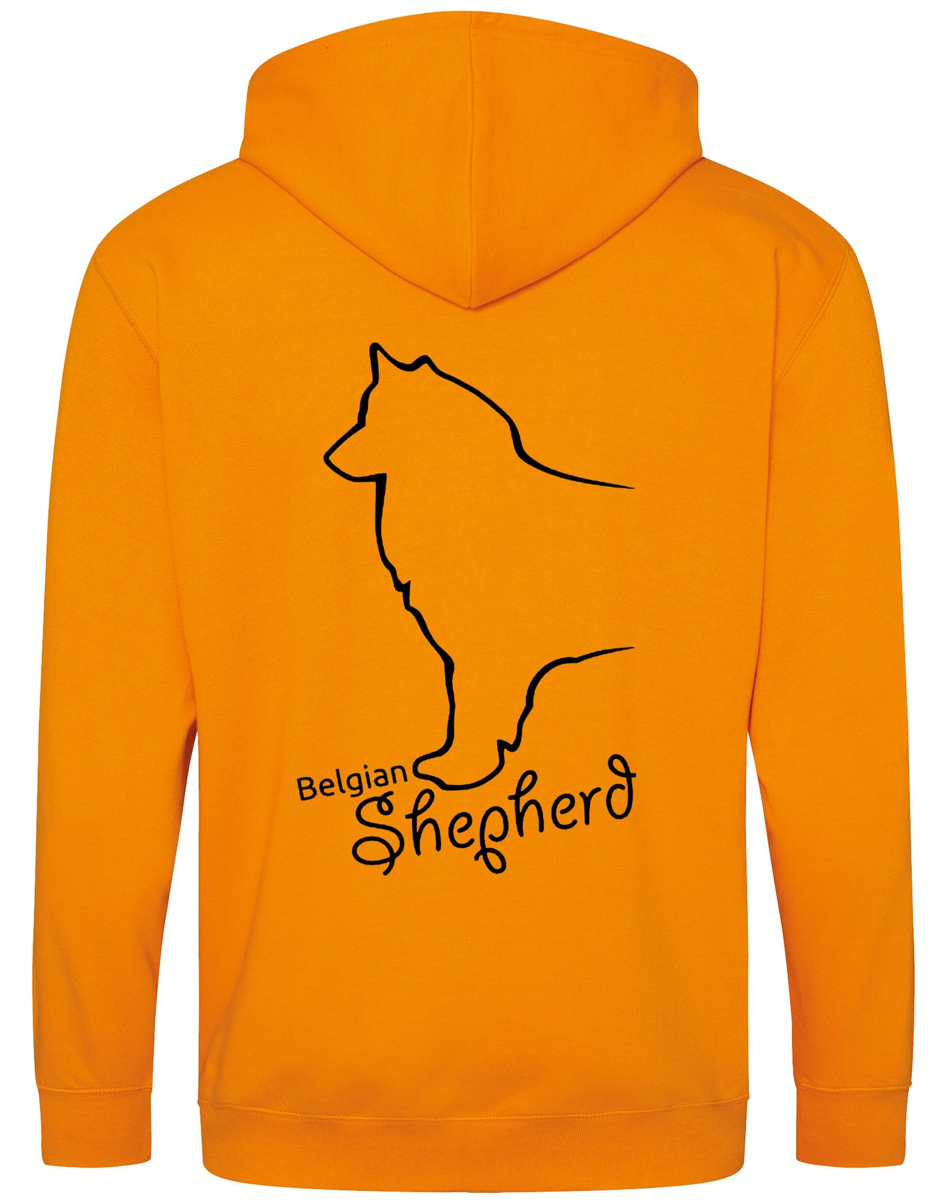 Belgian Shepherd Dog Breed Design Zipped Hoodie – Style and Comfort for Dog Lovers