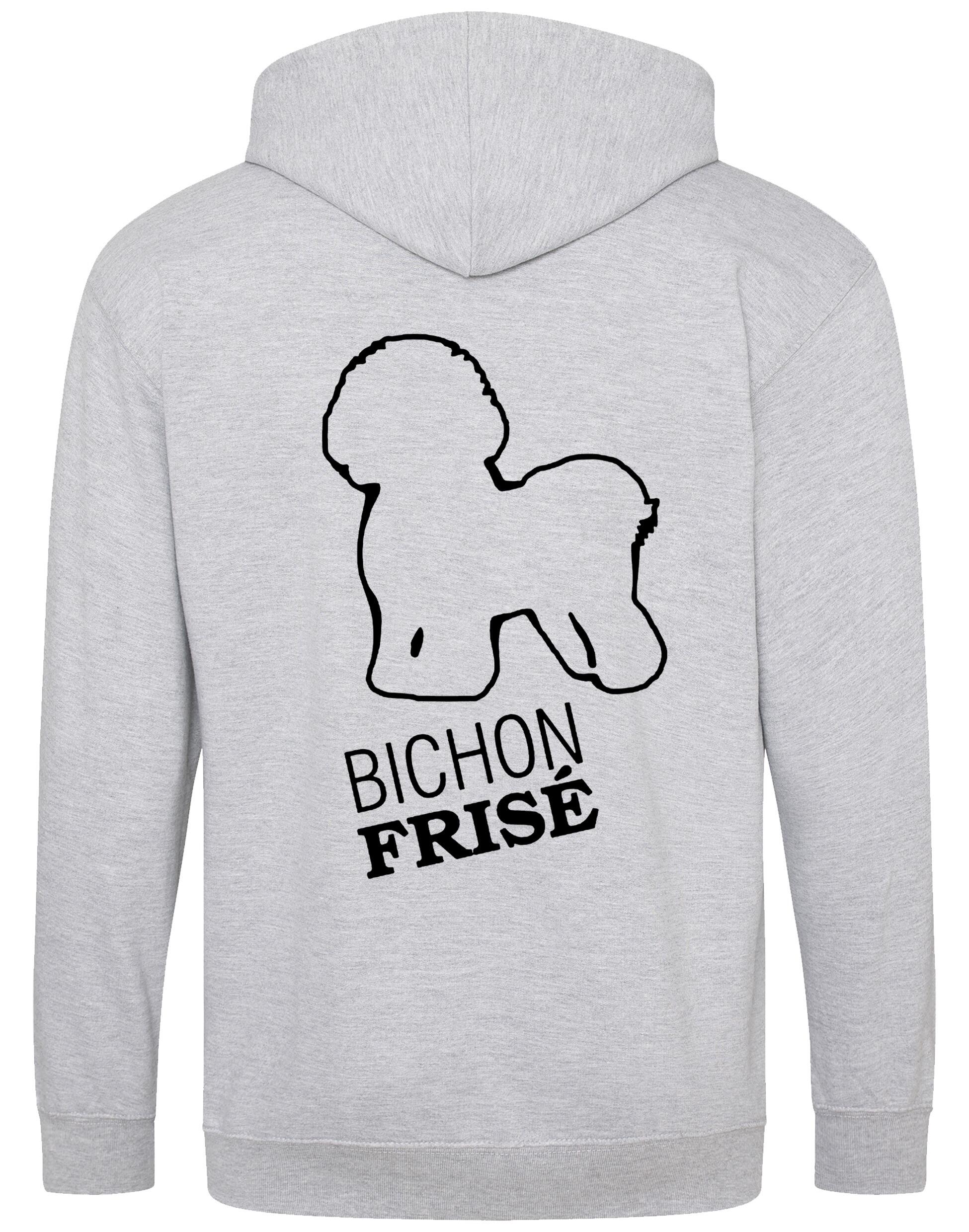 Bichon Frise Dog Breed Design Zipped Hoodie – Style and Comfort for Dog Lovers