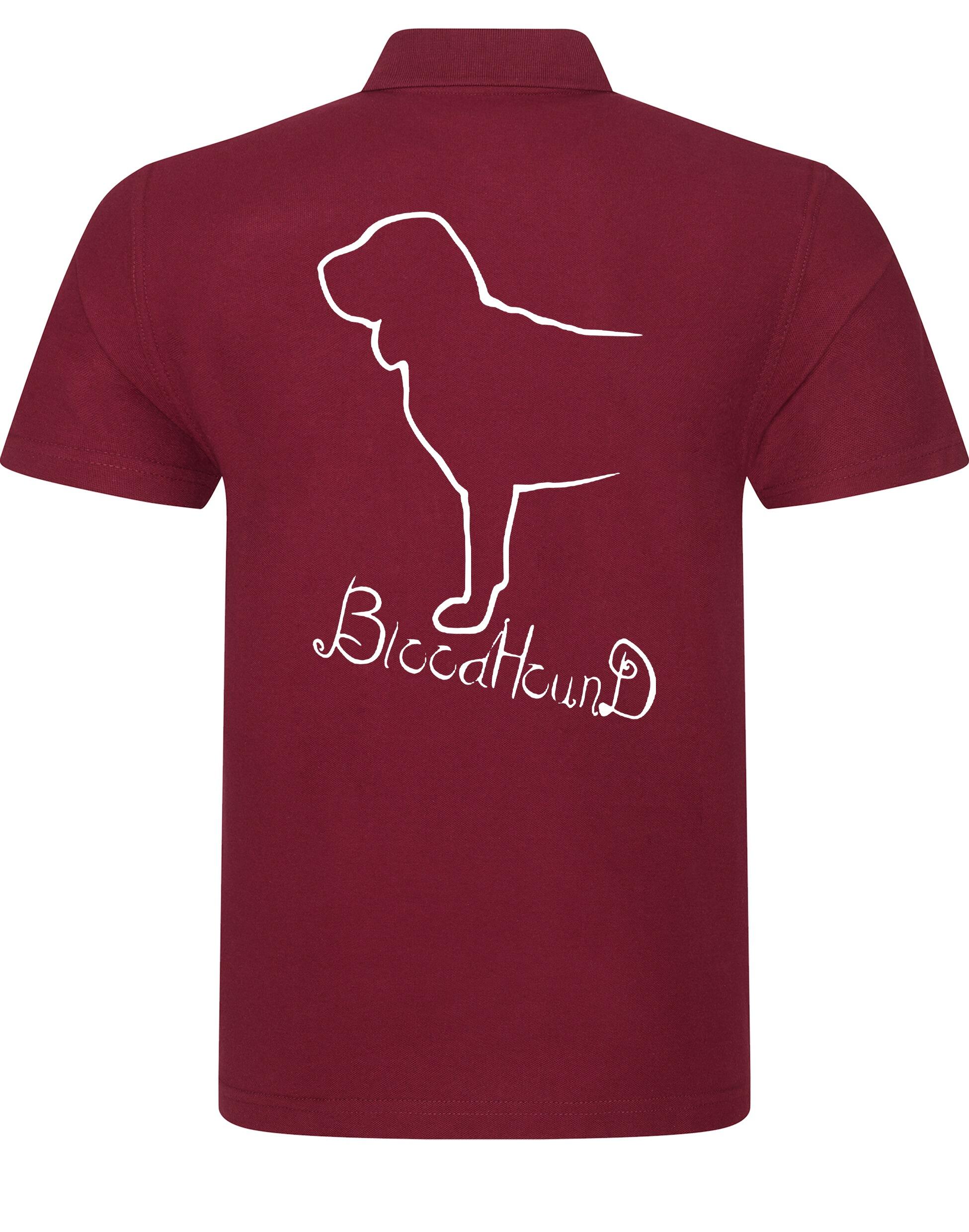 Unisex Cotton Polo with Bloodhound Dog Breed Design – Comfort and Style for Every Bloodhound Enthusiast