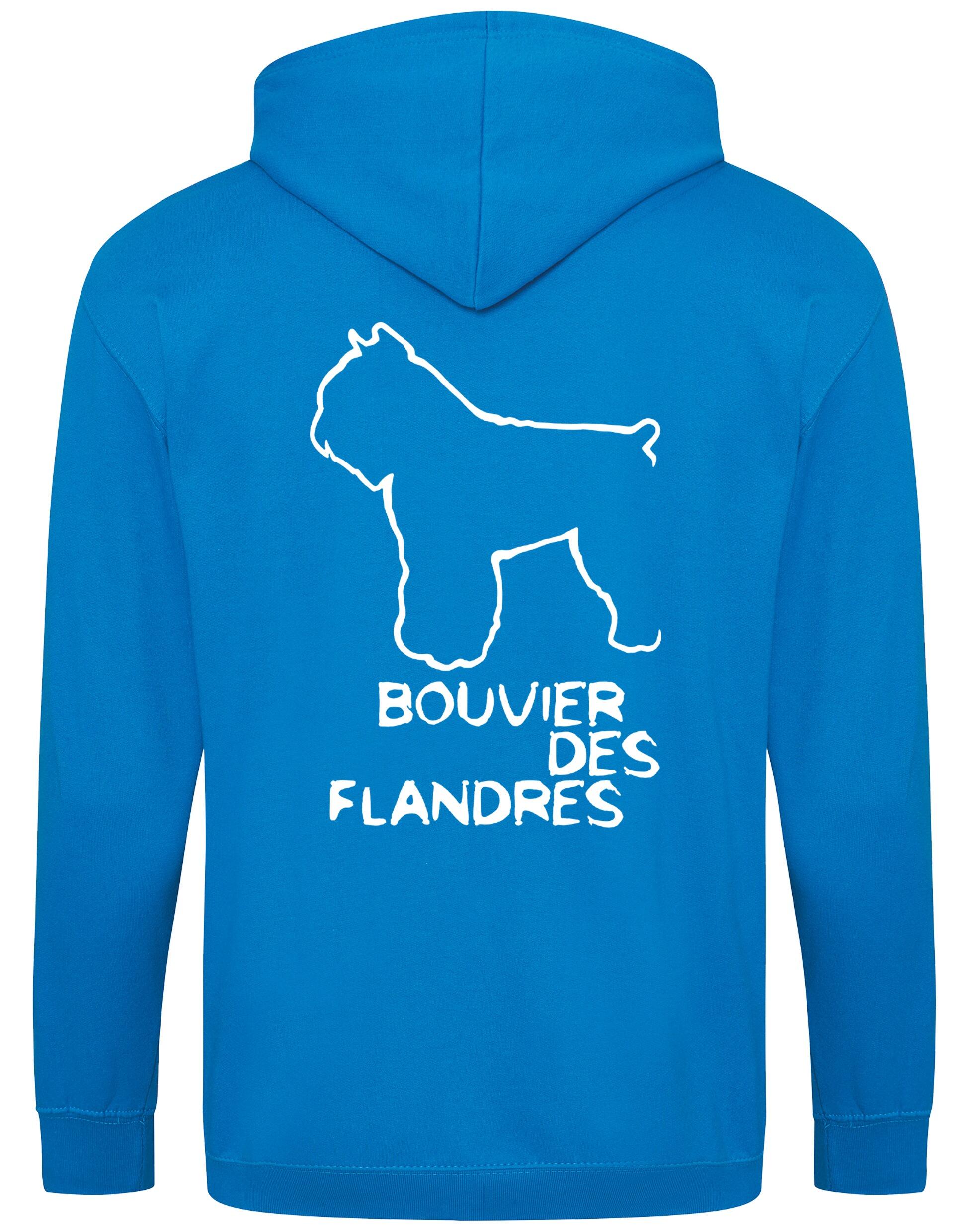 Bouvier des Flandres Dog Breed Design Unisex Zipped Hoodie – Style and Comfort for Dog Lovers