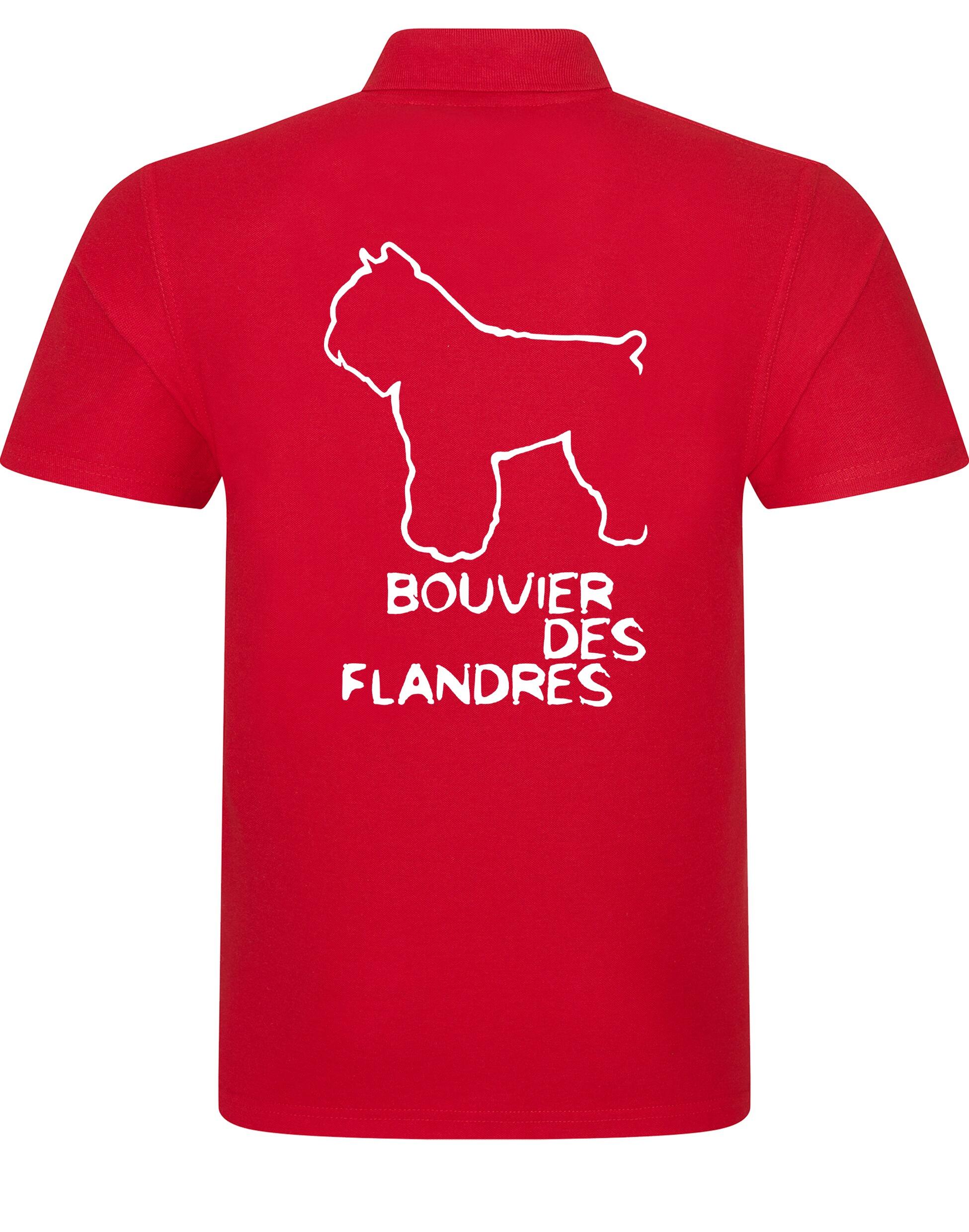 Unisex Cotton Polo with Bouvier Des Flandres Dog Breed Design – Comfort for Every Bouvier Lover